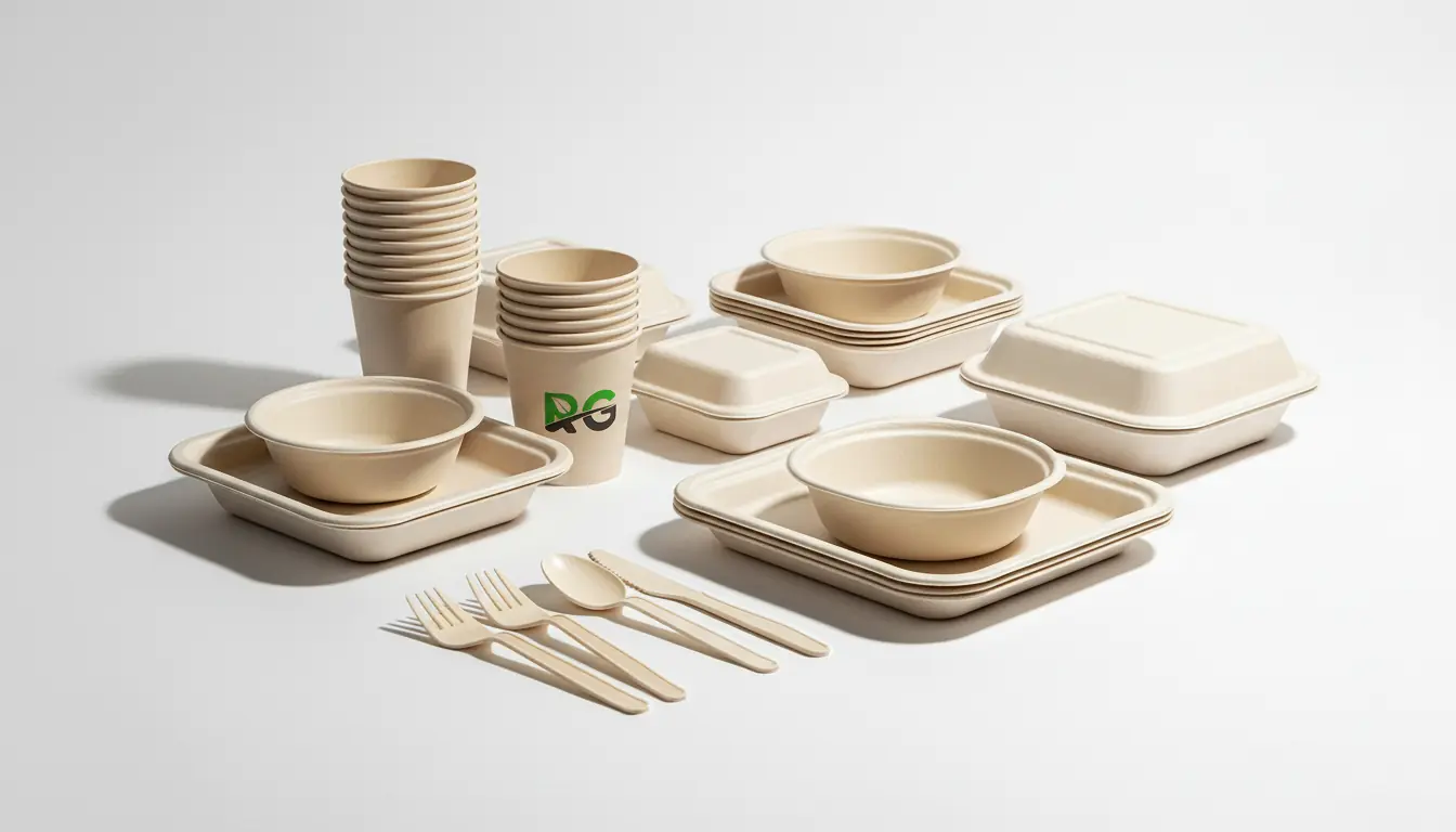 Envases biodegradables para alimentos - Platos, cubiertos y bandejas ecológicas