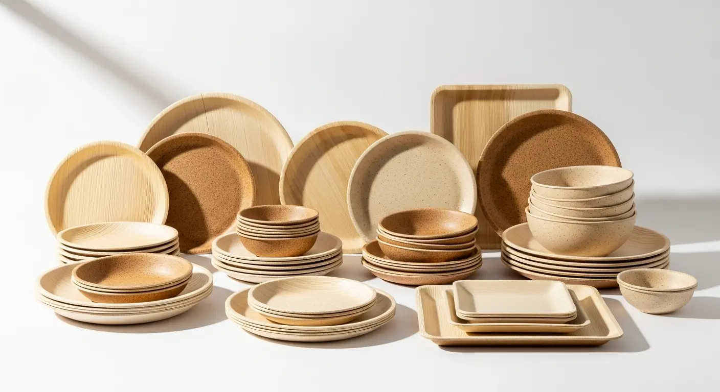 Platos ecológicos biodegradables - Vajilla sostenible